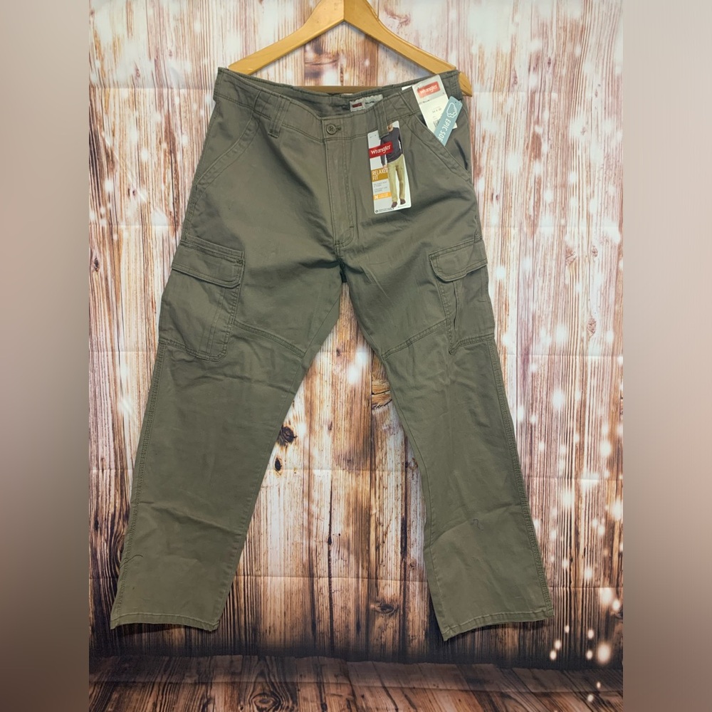 Men's Olive Cargo Pants 34x30